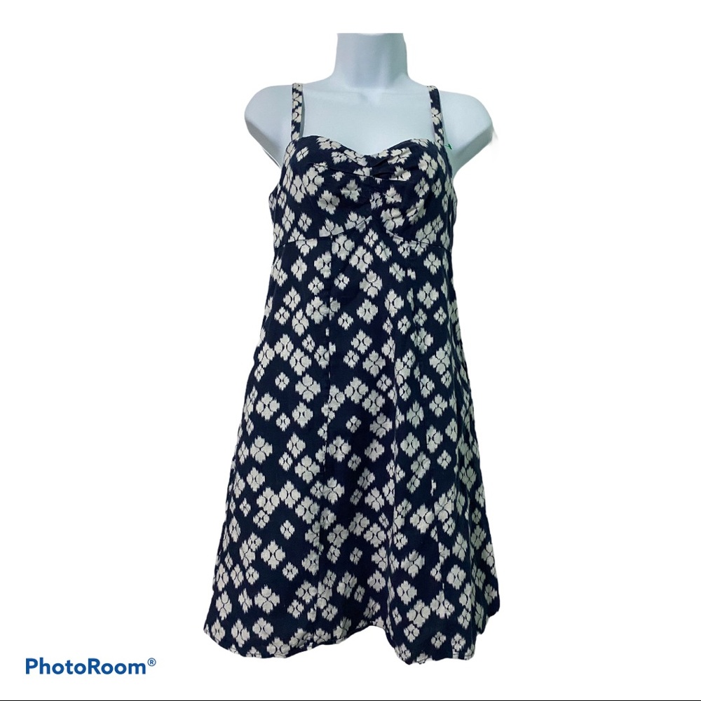 Patagonia Chambray Blue and White Pattern Dress